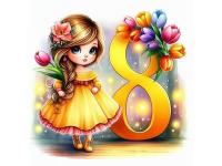 8 марта в средней группе "Сказка"